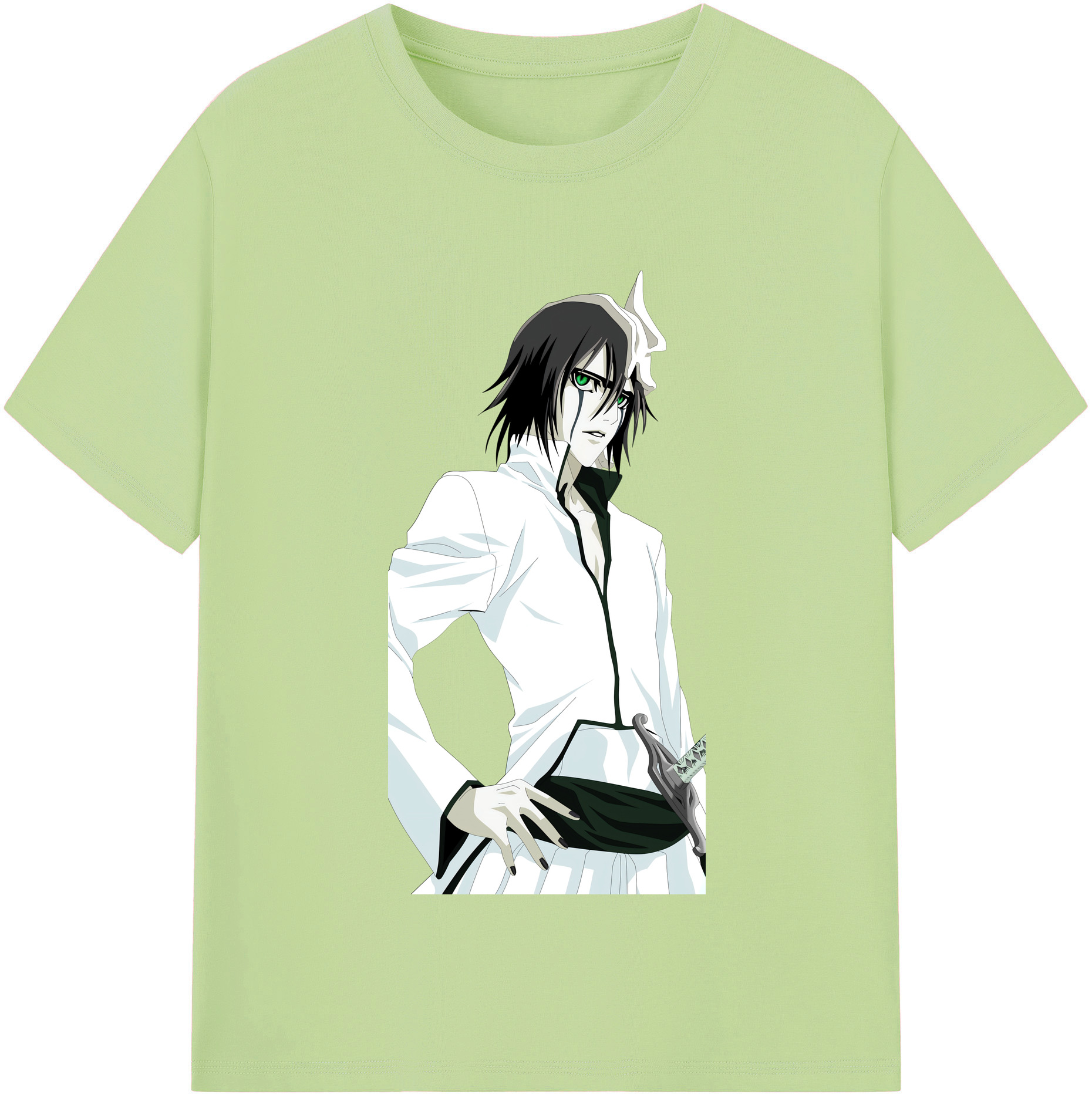 （画像用） ブリーチ ウルキオラ·シファー BLEACH Ulquiorra cifer 綿100％半袖Tシャツ（フロントプリント）